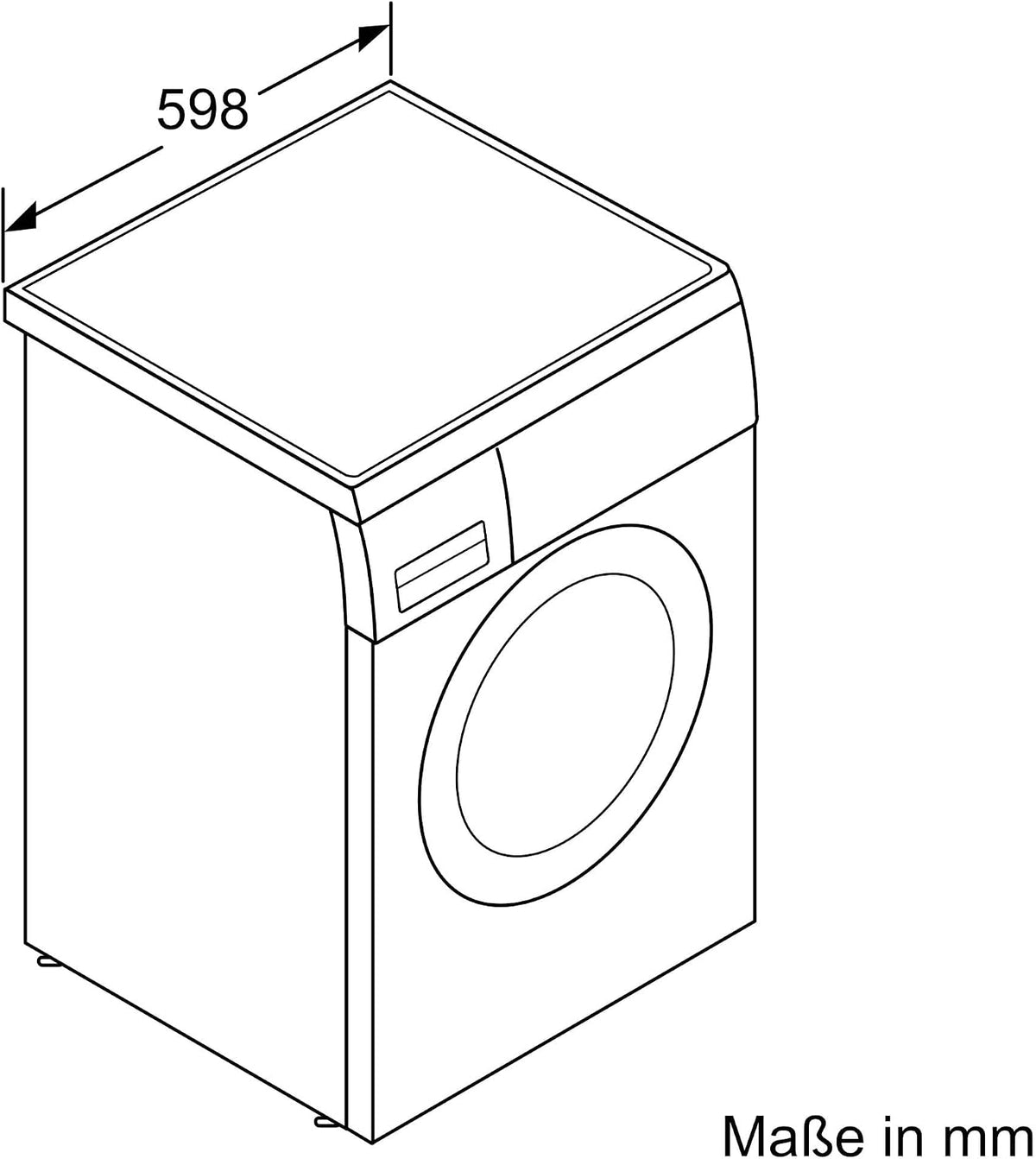 Siemens iQ500 Unterbaufähige Waschmaschine 8 kg 1400 UpM WU14UT71
