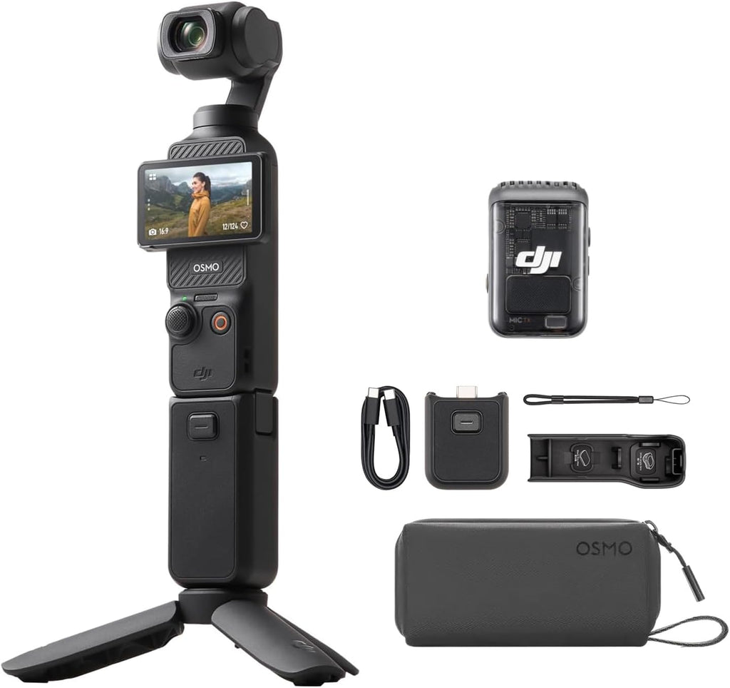 DJI Osmo Pocket 3 Creative Combo Bundle, vlog Camera 4K with 1 Inch CMOS