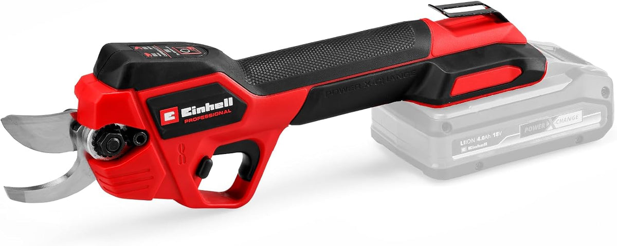 Einhell Professional Cordless Pruning Shears GP-LS 18/28 Li BL-Solo Power X-Change (18V, Adjustable Cutting Capacity, Max Branch Thickness 28mm, Bypass Blades, Belt Clip, Without Battery)