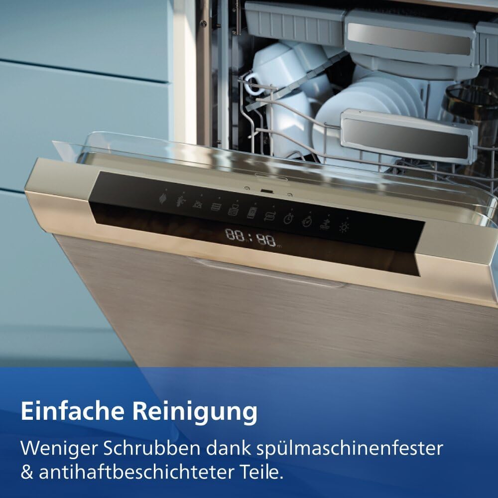 Philips 1000 Series NA154/00 Dual Basket Heißluftfritteuse 7,1L, 10 Funktionen, 2450W, Schwarz