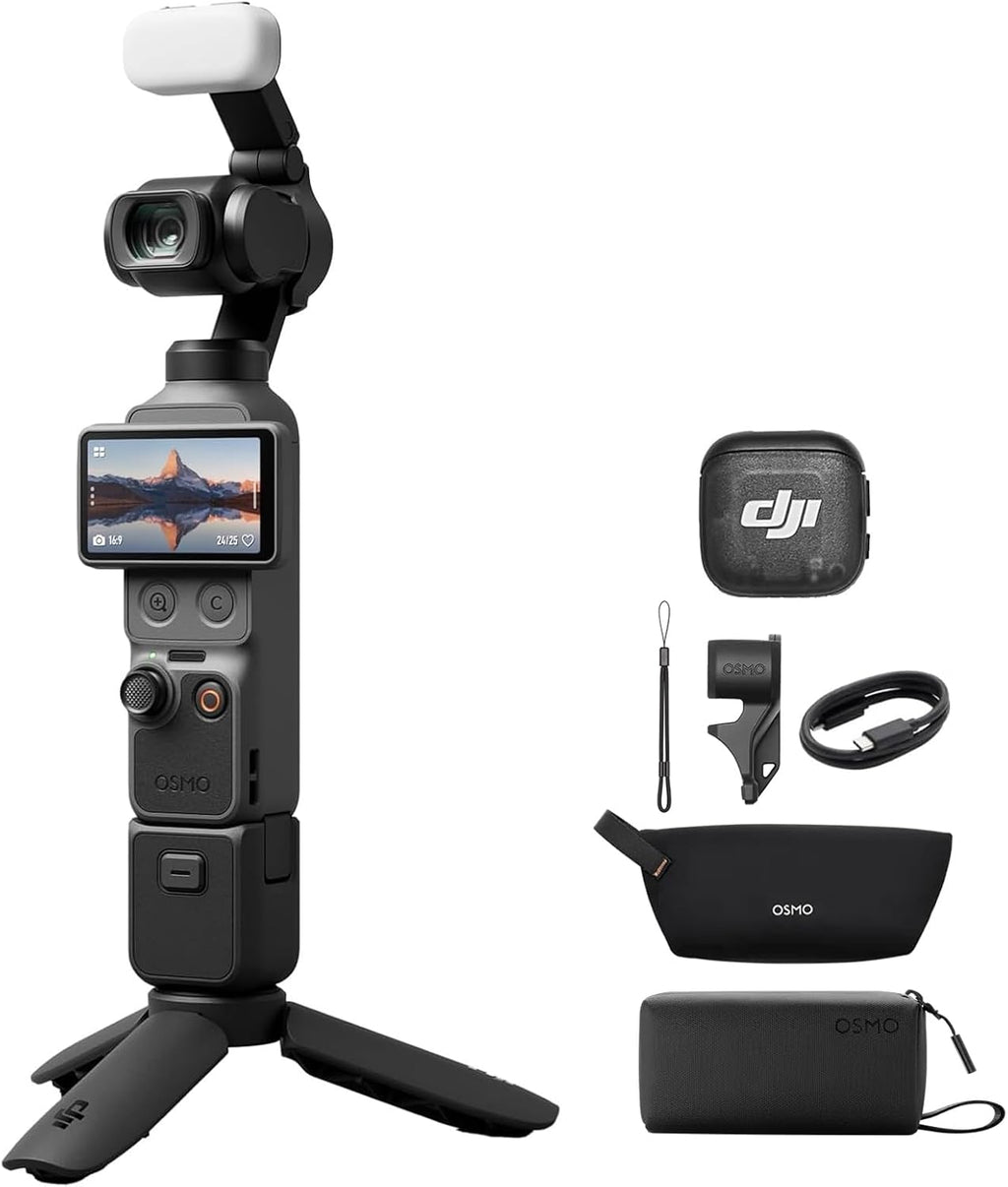 DJI Osmo Pocket 4 Kreativ Combo, Pocket Gimbal Vlog Kamera