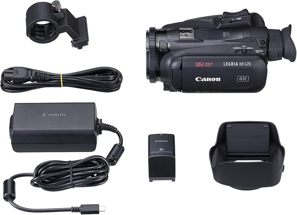 Canon LEGRIA HF G70 4K Camcorder, 20x Optical Zoom, Vlog Camera