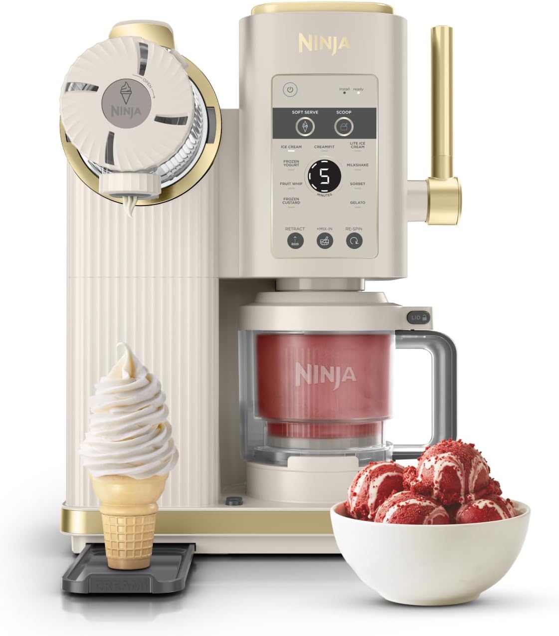 Ninja Slushi FS301UK Eismaschine, 1,9 l, 5 Voreinstellungen, Schnellkühlung, Arktisblau/Grau