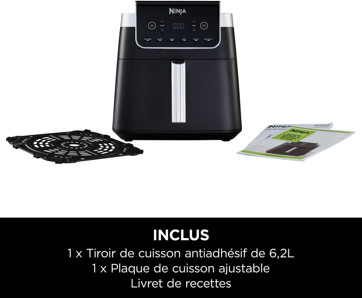 Ninja Air Fryer MAX PRO, 6.2L, Oil Free, Large Drawer, Roasting AF180EU