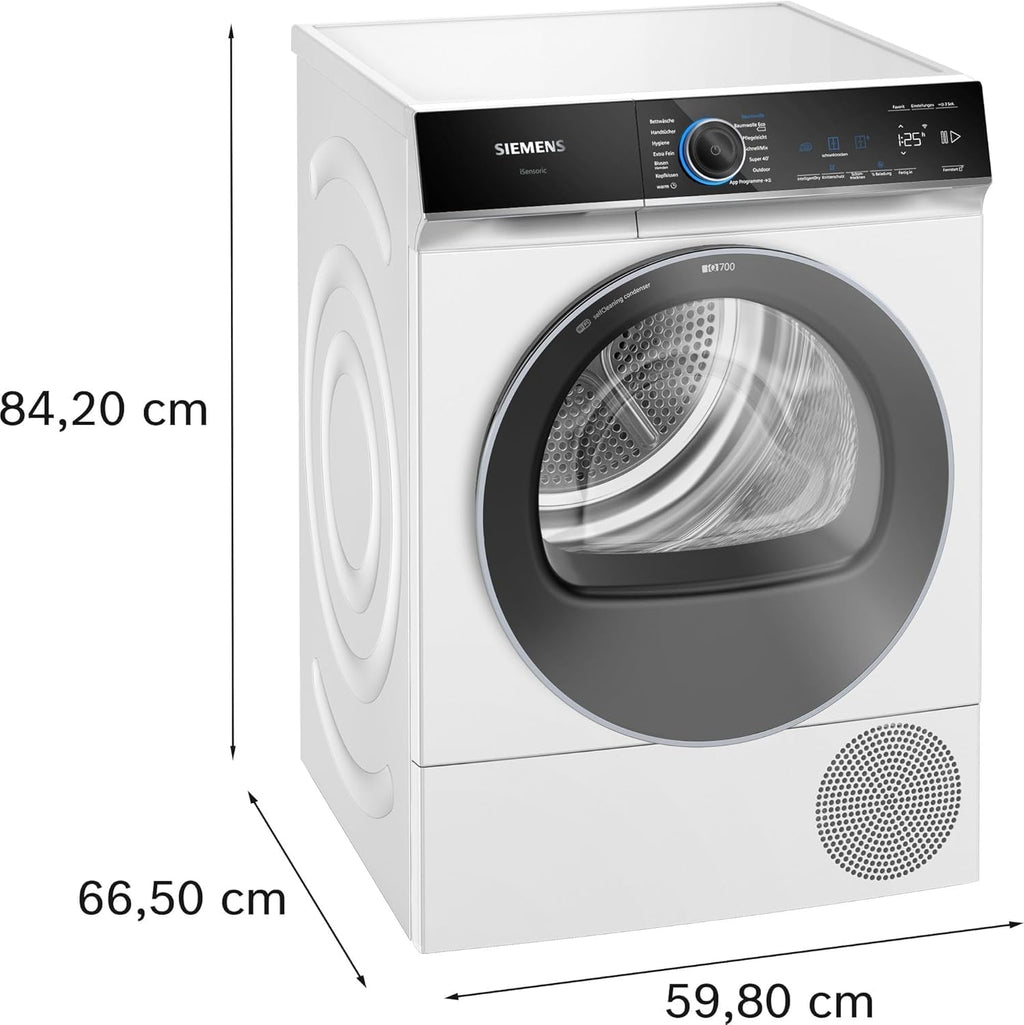Siemens iQ700 Smarter Wärmepumpentrockner 9 kg autoDry WQ45B2B40