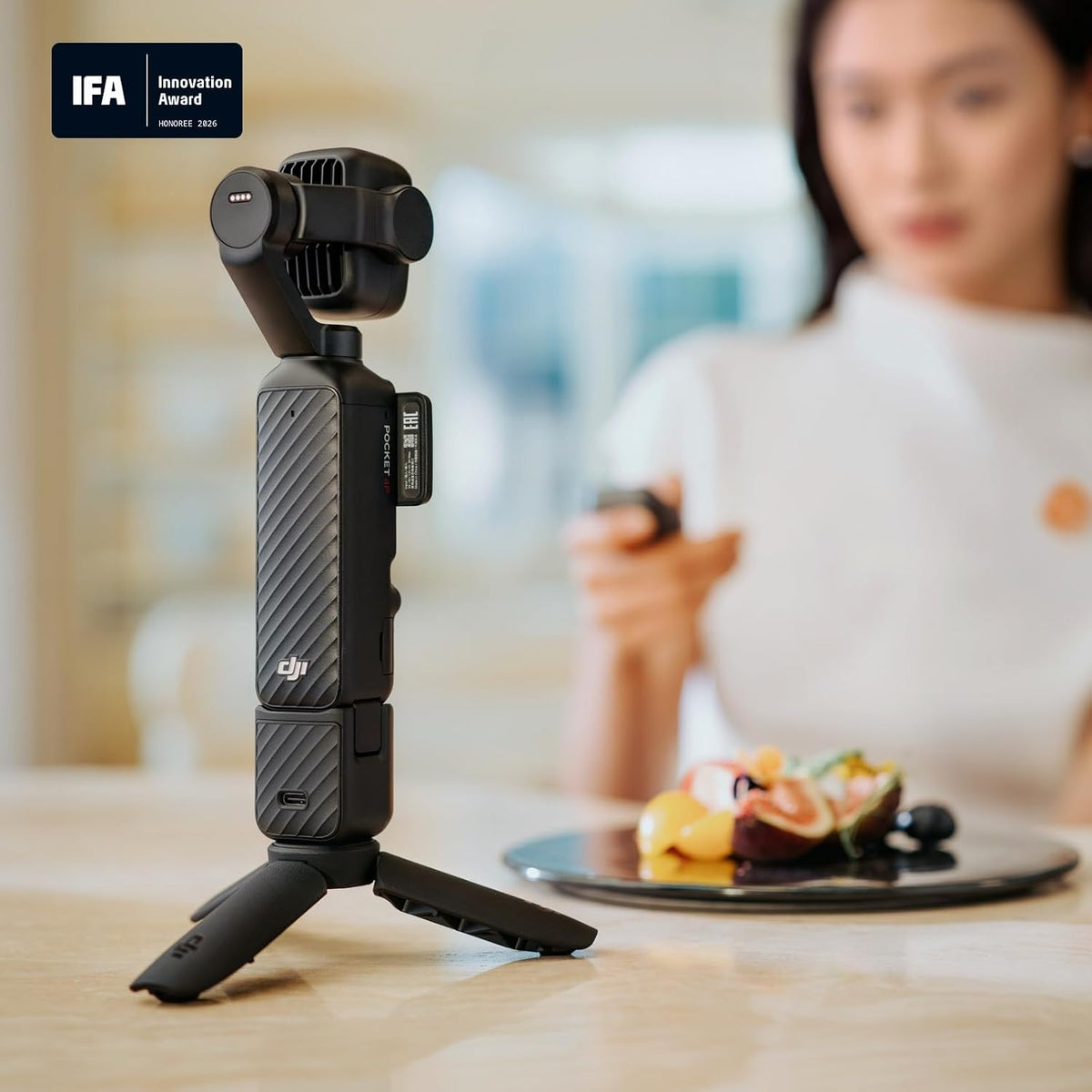 DJI Osmo Pocket 4P Vlog Combo Vlog Camera with Dual Lens, Cinematic 4K