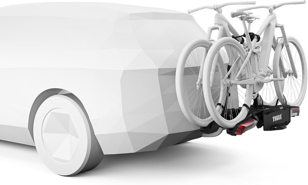 Thule Epos 978100 Fahrradträger, 2 Fahrräder, 60 kg, E-Bike, klappbar, Radstand 1350mm, Schwarz