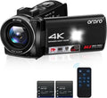 ORDRO Z36 4K/30fps Camcorder, 64MP Vlogging Camera with 18X Digital Zoom