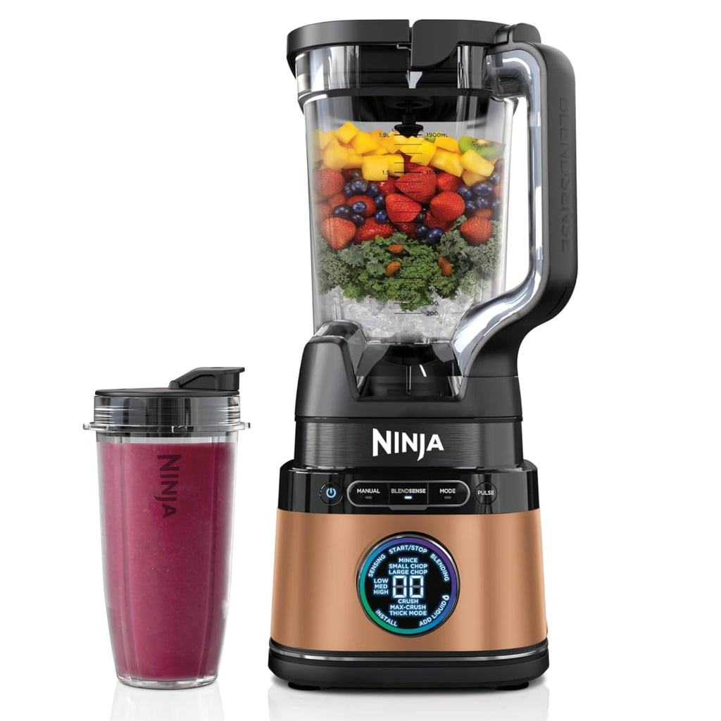 Ninja Detect TB401EU Standmixer 3-in-1, 1200W, BlendSense, 20 Funktionen, Küchenmaschine, Schwarz