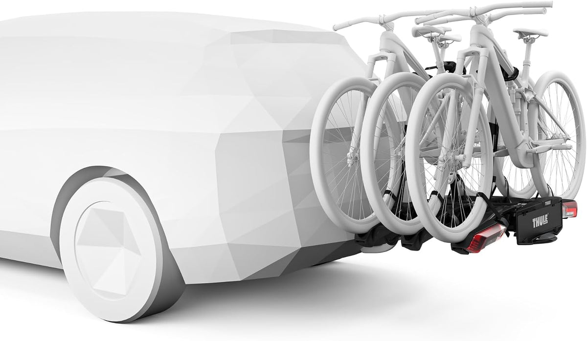Thule Epos 979100 Fahrradträger, 3 Fahrräder, 60 kg, E-Bike, klappbar, 13-polig, Schwarz