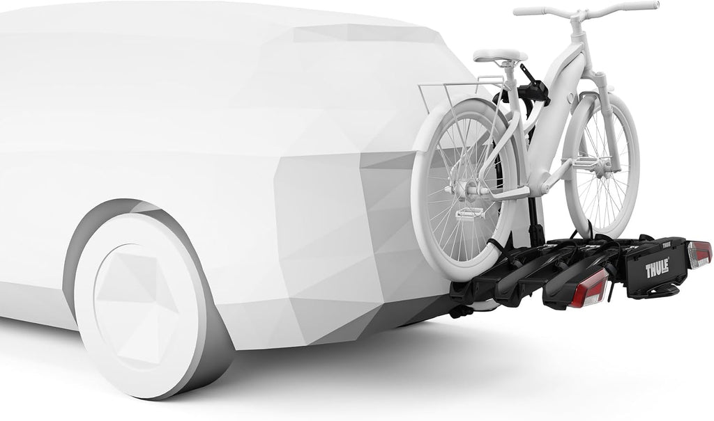 Thule EasyFold 3 945100 Fahrradträger, 3–4 Fahrräder, 60 kg, E-Bike, klappbar, 13-polig, Schwarz