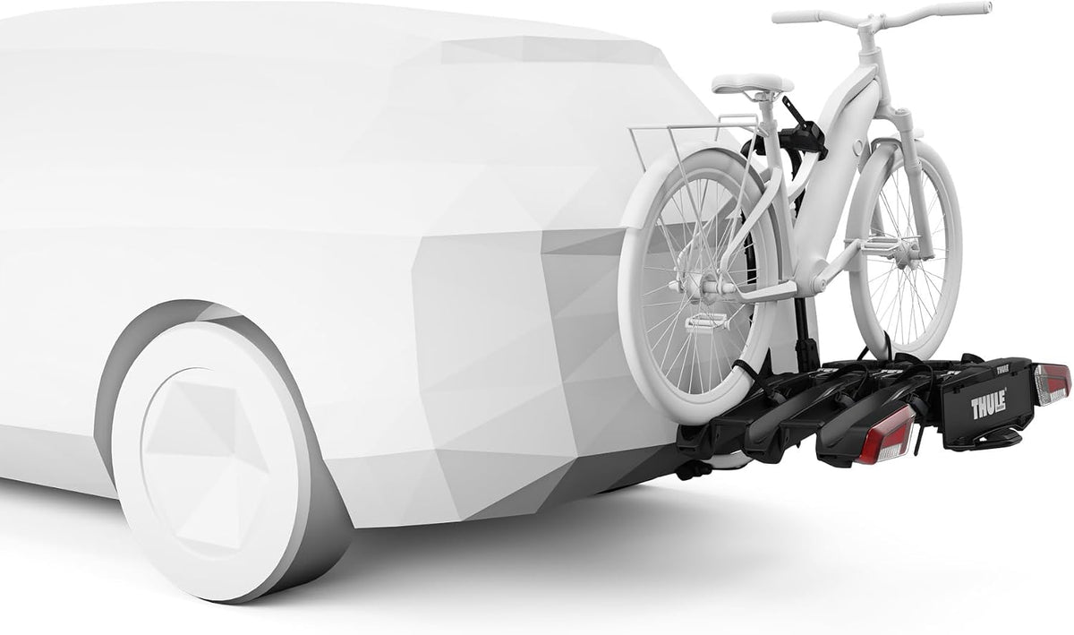 Thule EasyFold 3 945100 Fahrradträger, 3–4 Fahrräder, 60 kg, E-Bike, klappbar, 13-polig, Schwarz