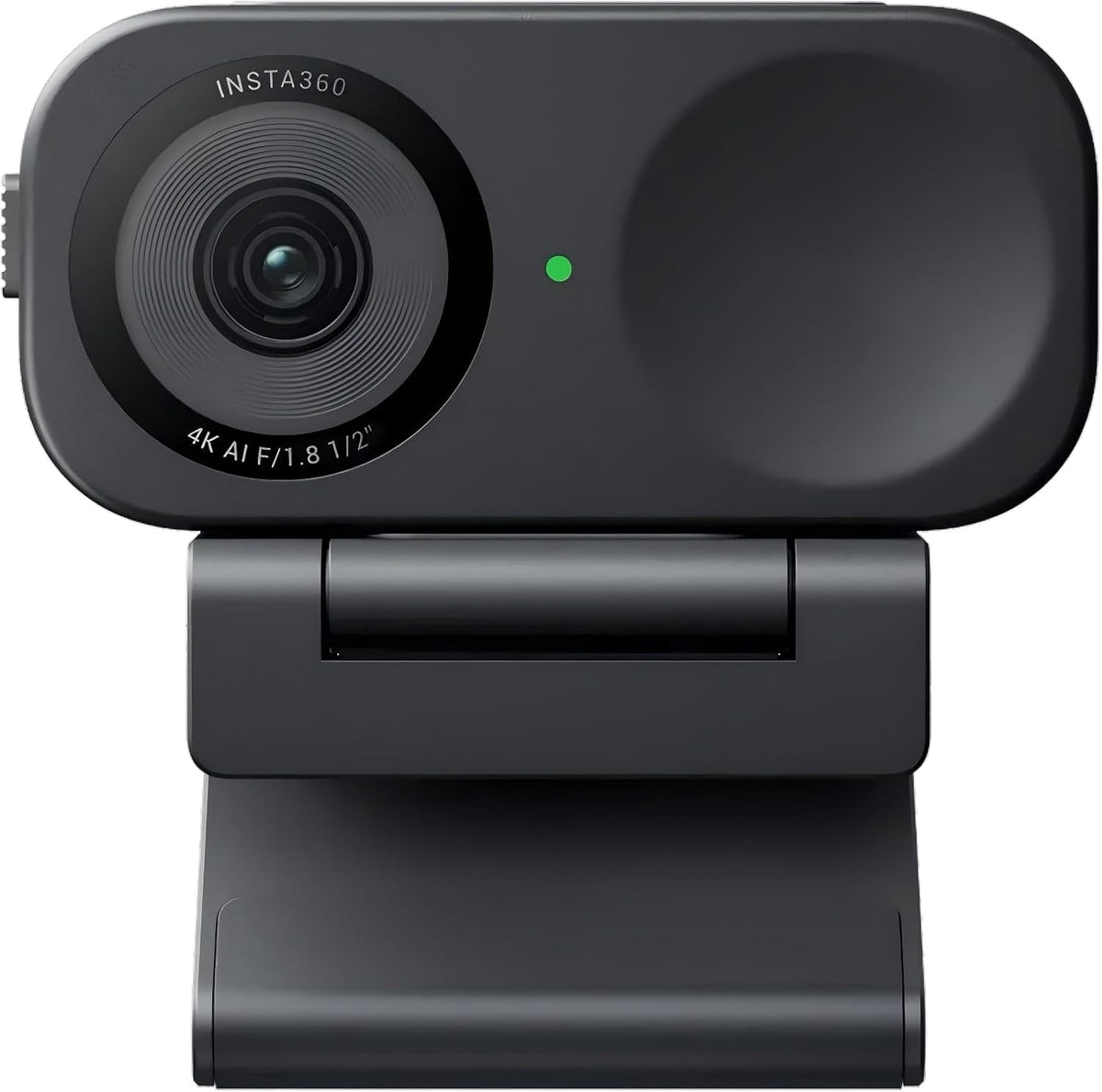 Insta360 Link 2C Graphite Black, Webcam 4K PC Mac, Auto-Framing, 1/2" Sensor, HDR, Micro with AI Noise Cancellation, Gesture Control for Streaming, Gaming, Standard Bundle