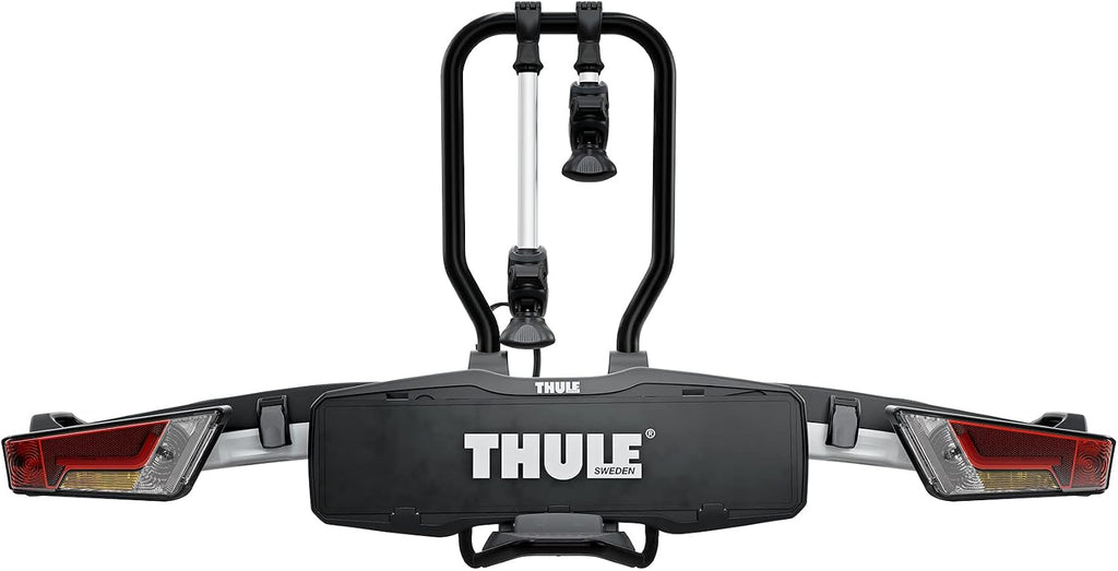 Thule EasyFold XT Bicycle Rack, Bicycle Carrier on Hitch Black/Aluminum, 2 Bikes