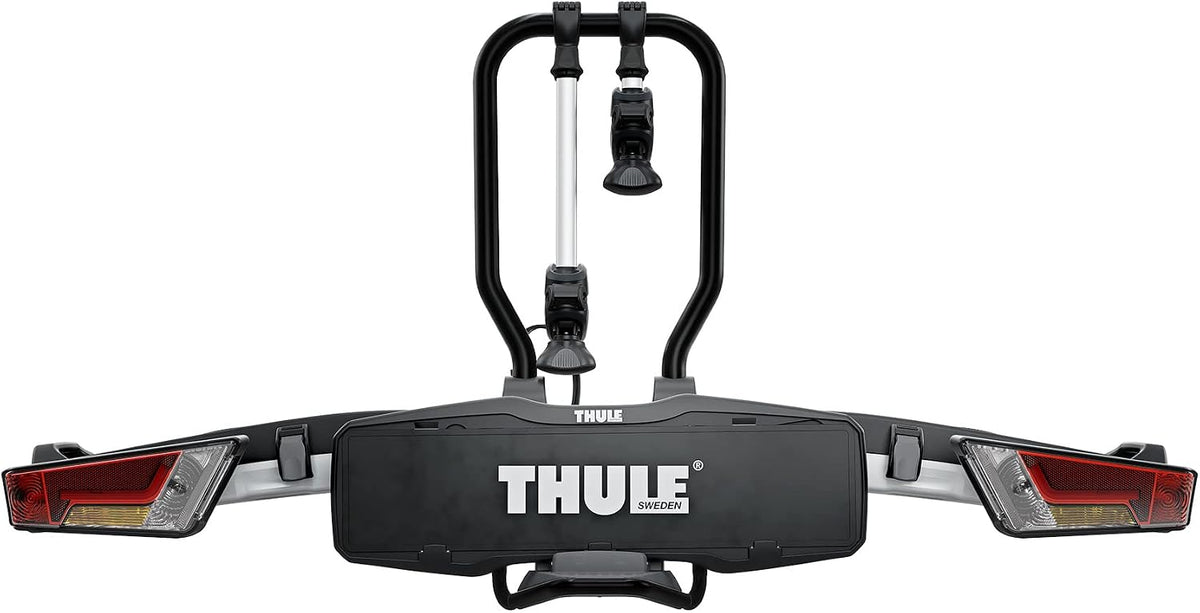 Thule EasyFold XT Bicycle Rack, Bicycle Carrier on Hitch Black/Aluminum, 2 Bikes