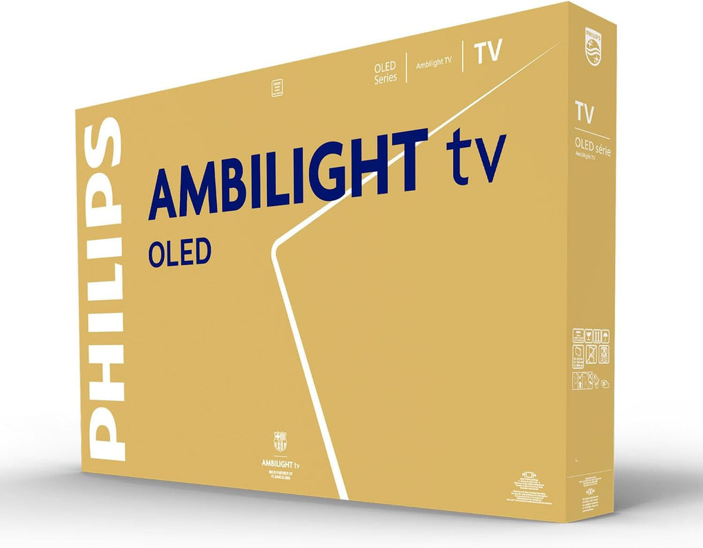PHILIPS Ambilight 48OLED760 4K OLED Smart TV - 48 Zoll Display mit P5 AI Perfect Picture Engine Ultra HD, Titan OS, Dolby Vision und Atmos Sound - Funktioniert mit Alexa und Google Sprachassistent