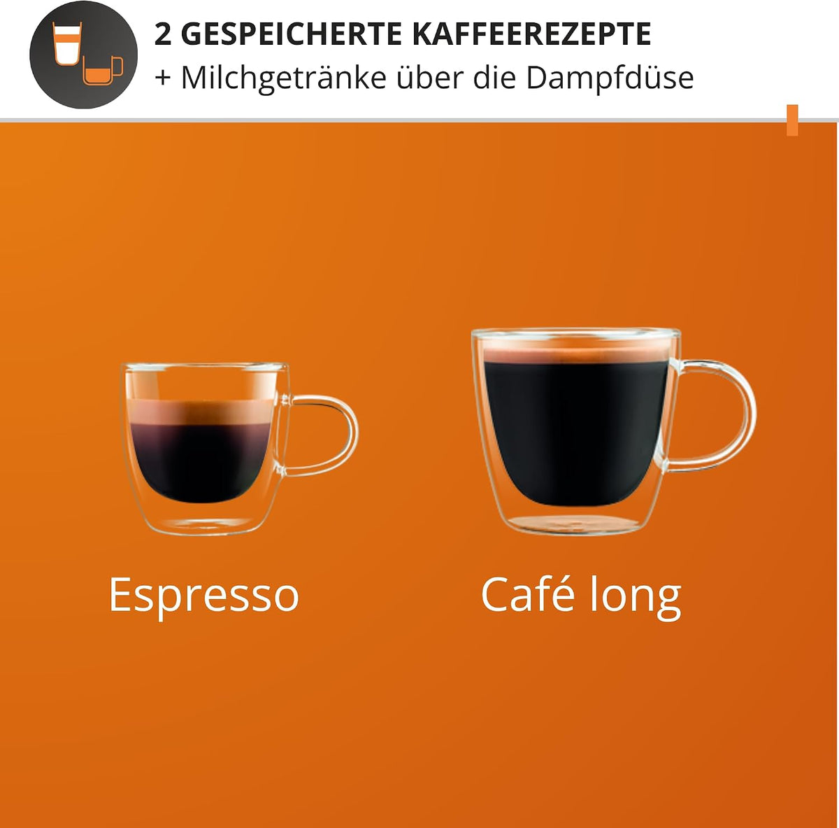 KRUPS Arabica Picto Kaffeevollautomat, kompaktes Design, einfache Bedienung, intuitiv einstellbarer Drehregler, Milchschaumdüse, 2-Tassen-Funktion, Kaffeemaschine, Weiß, EA810570