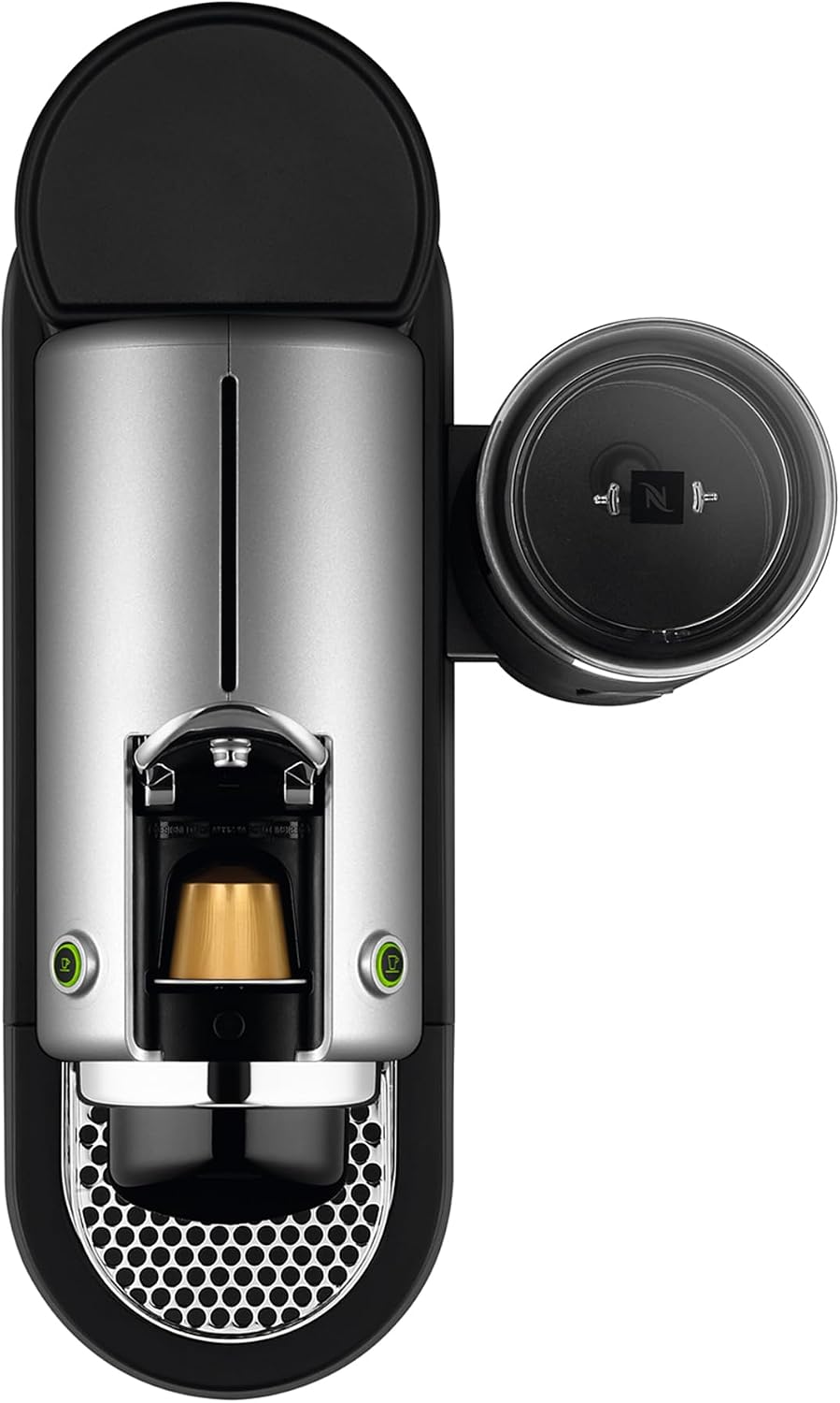 Nespresso Krups XN761B Citiz&Milk Kaffeekapselmaschine | automatischen Standby-Modus | 1260W | Wassertankkapazität: 1L | Pumpendruck: 19 Bar | silber