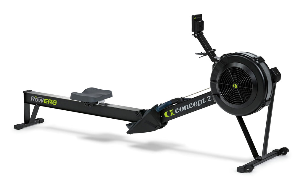 Concept2 RowErg mit Standardbeinen, Rudergerät Modell D,Luftwiderstand, Schwarz