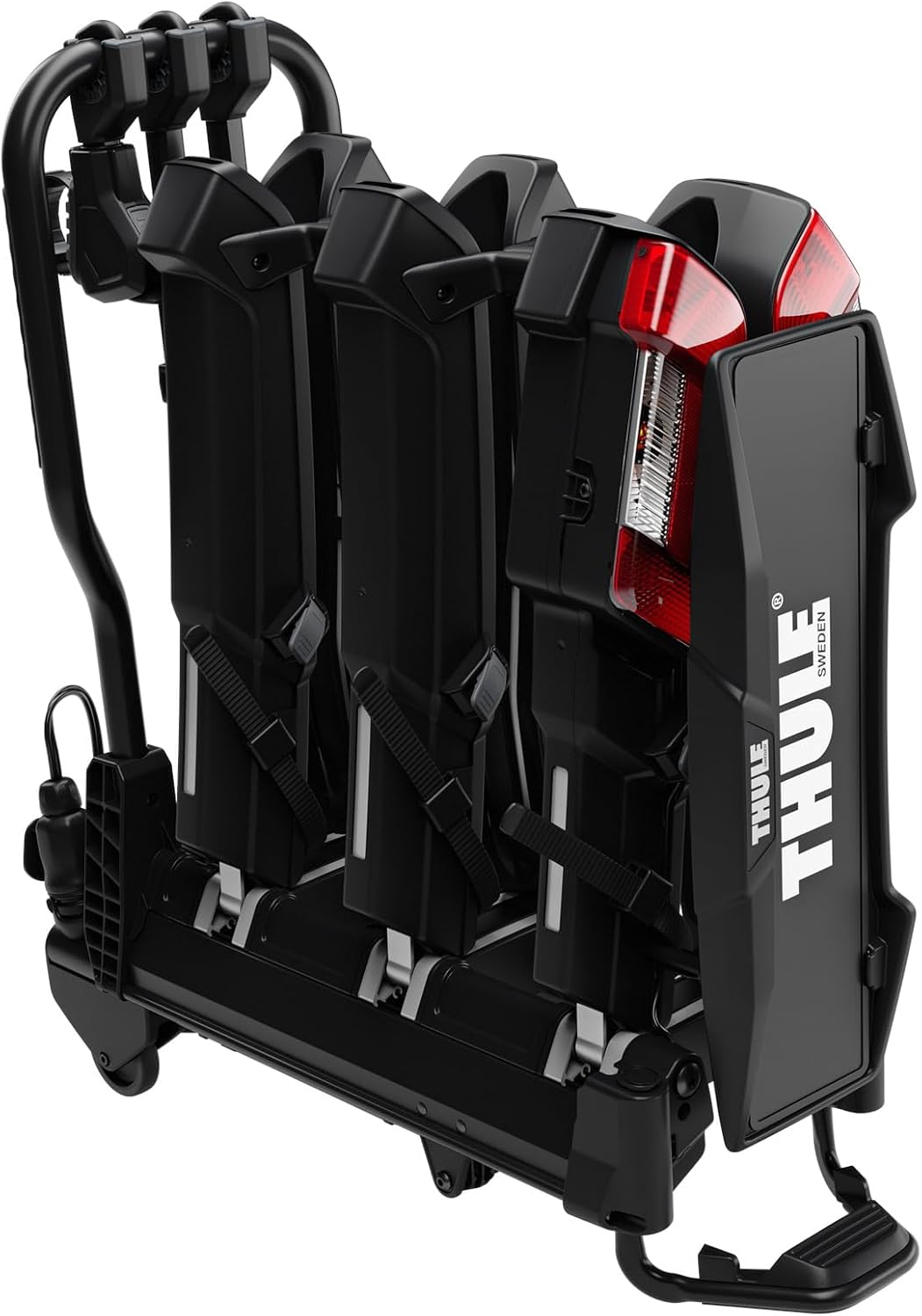 Thule EasyFold 3 945100 Fahrradträger, 3–4 Fahrräder, 60 kg, E-Bike, klappbar, 13-polig, Schwarz