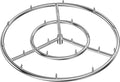 Skyflame 24" Round Stainless Steel Fire Pit Jet Burner Ring High Flame