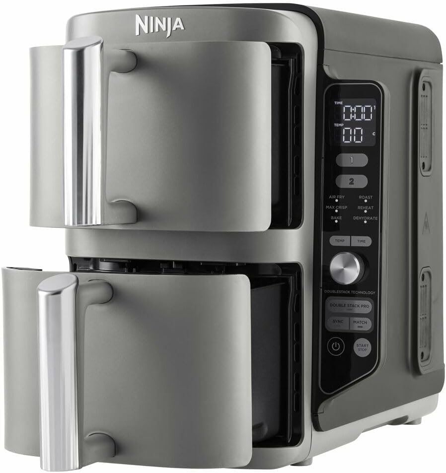 Ninja Double Stack XL Oil Free Deep Fryer, Vertical Air Fryer SL400EU