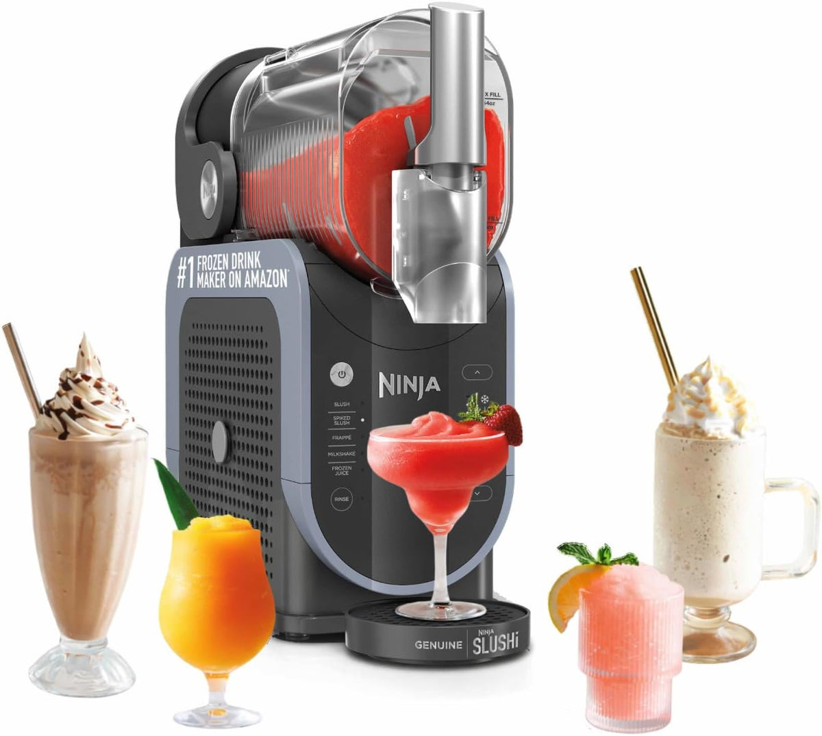 Ninja Slushi FS301UK Eismaschine, 1,9 l, 5 Voreinstellungen, Schnellkühlung, Arktisblau/Grau