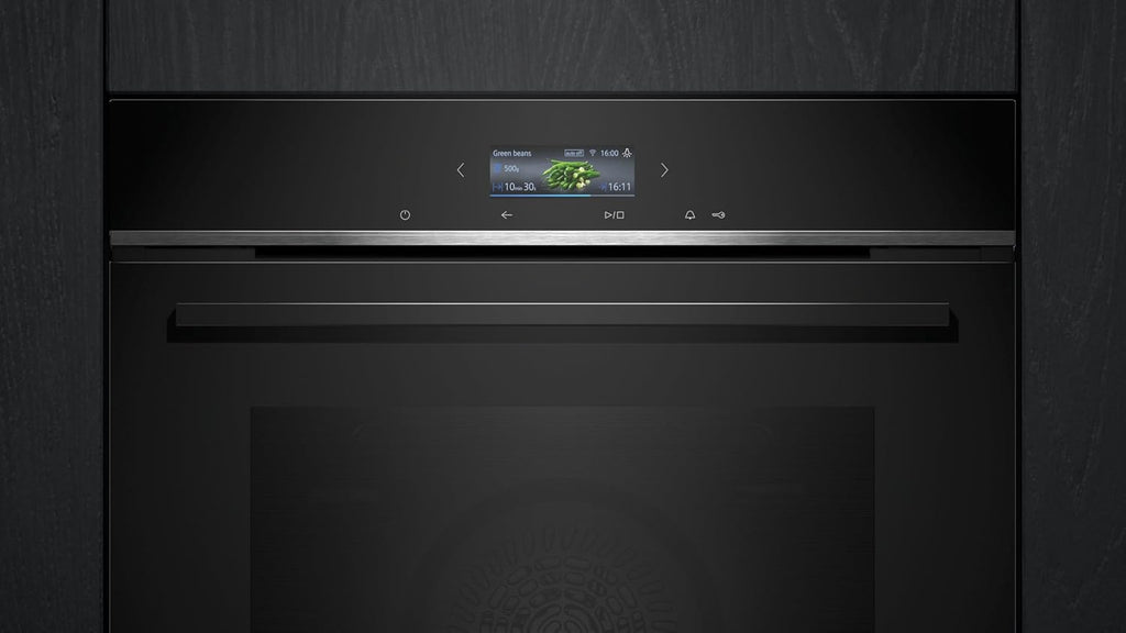 Siemens iQ700 Smarter Einbau-Backofen 60 x 60 cm Edelstahl HB774G1B1