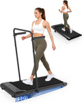 Superun Walking Pad mit Steigung, APP KI-Trainer, leises Büro Laufgerät