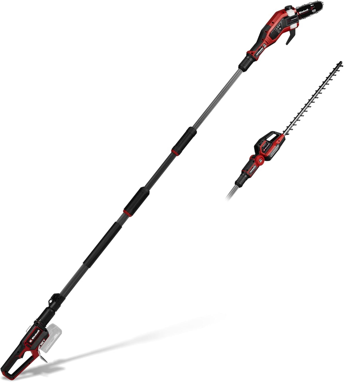 Einhell Professional GP-HC 18/5020 Li T BL-Solo Power X-Change Cordless Multi-Tool (18 V, Carbonless Motor, Hedge Trimmer 50 cm, Pruner 18 cm, Telescopic Handle, Without Battery)