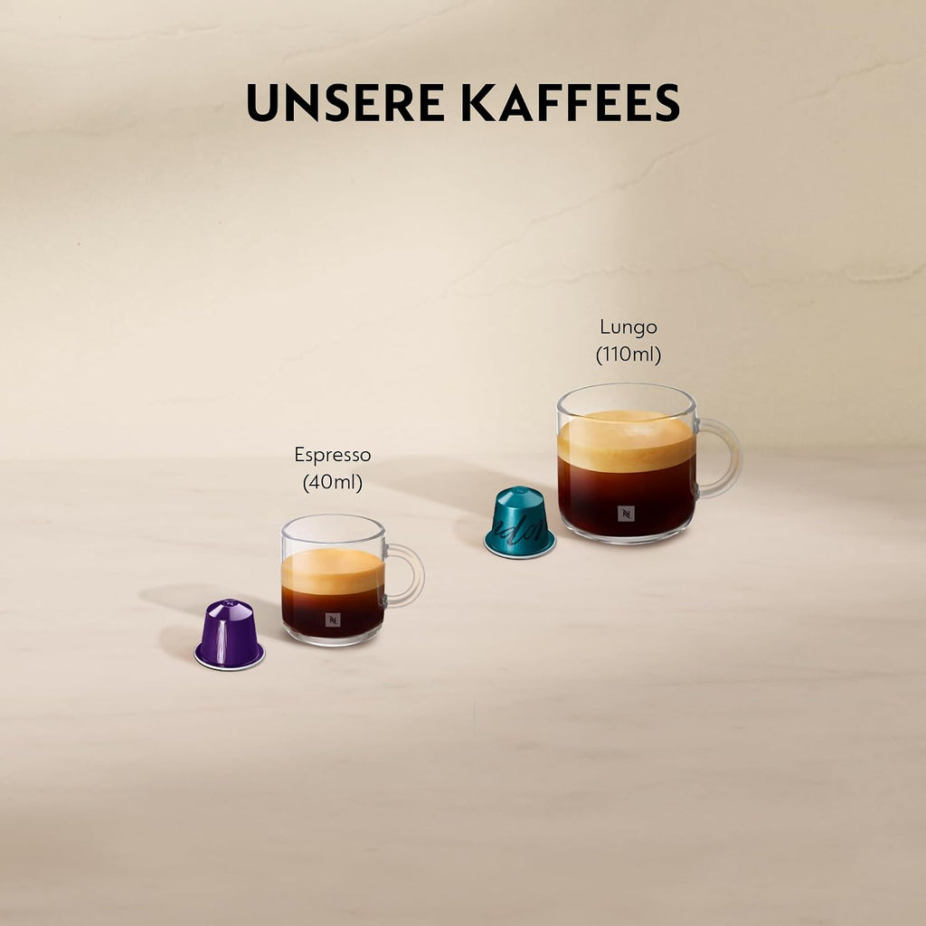 Nespresso Krups Inissia XN1001 Kapselmaschine|kurze Aufheizzeit |kompaktes Format|Kaffeemenge einstellbar|Direktwahltaste |automatischer Kapselauswurf|19 Bar,1260 W|0.7 L|34.2 x 19.1 x 32.7 cm,Weiß