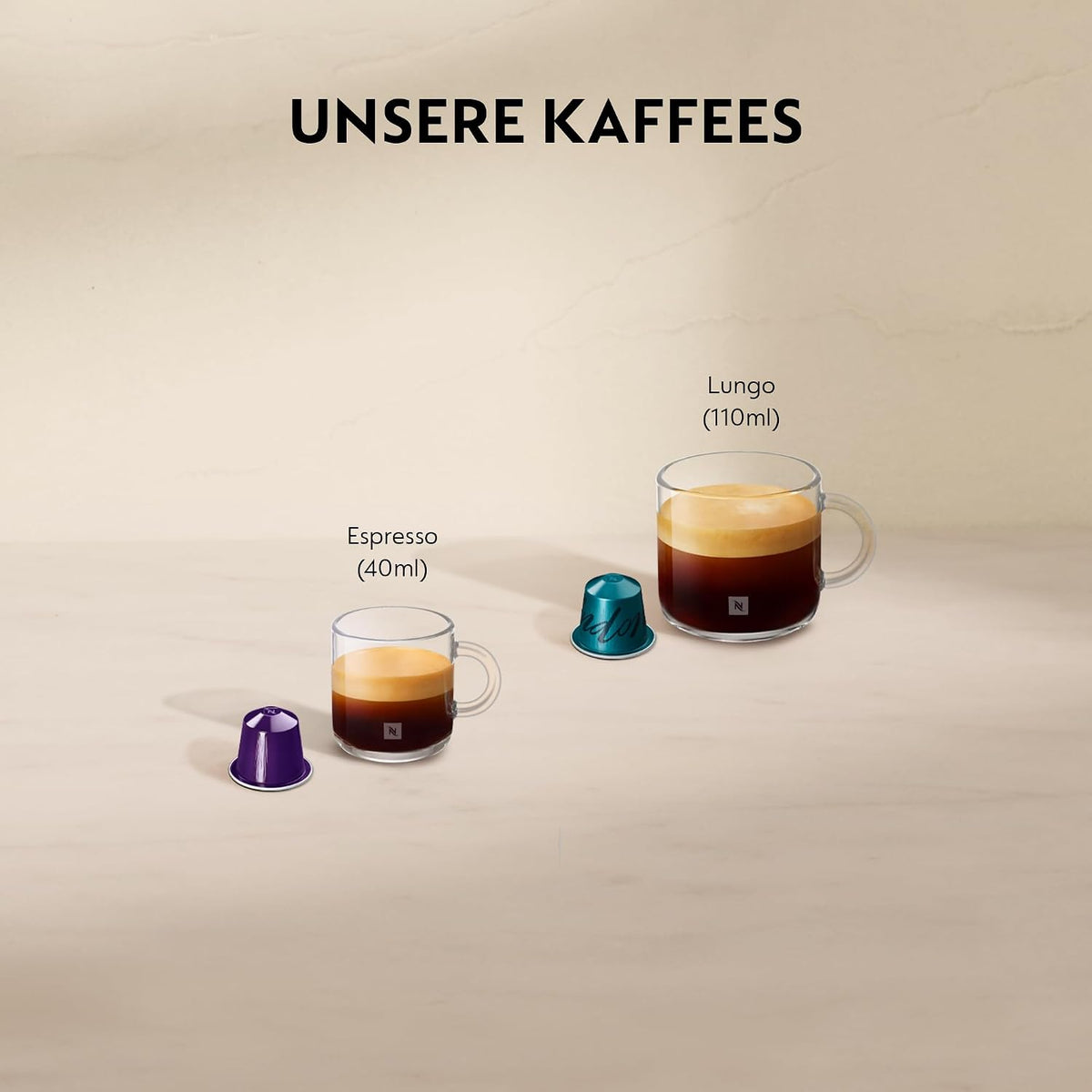 Nespresso Krups Inissia XN1001 Kapselmaschine|kurze Aufheizzeit |kompaktes Format|Kaffeemenge einstellbar|Direktwahltaste |automatischer Kapselauswurf|19 Bar,1260 W|0.7 L|34.2 x 19.1 x 32.7 cm,Weiß