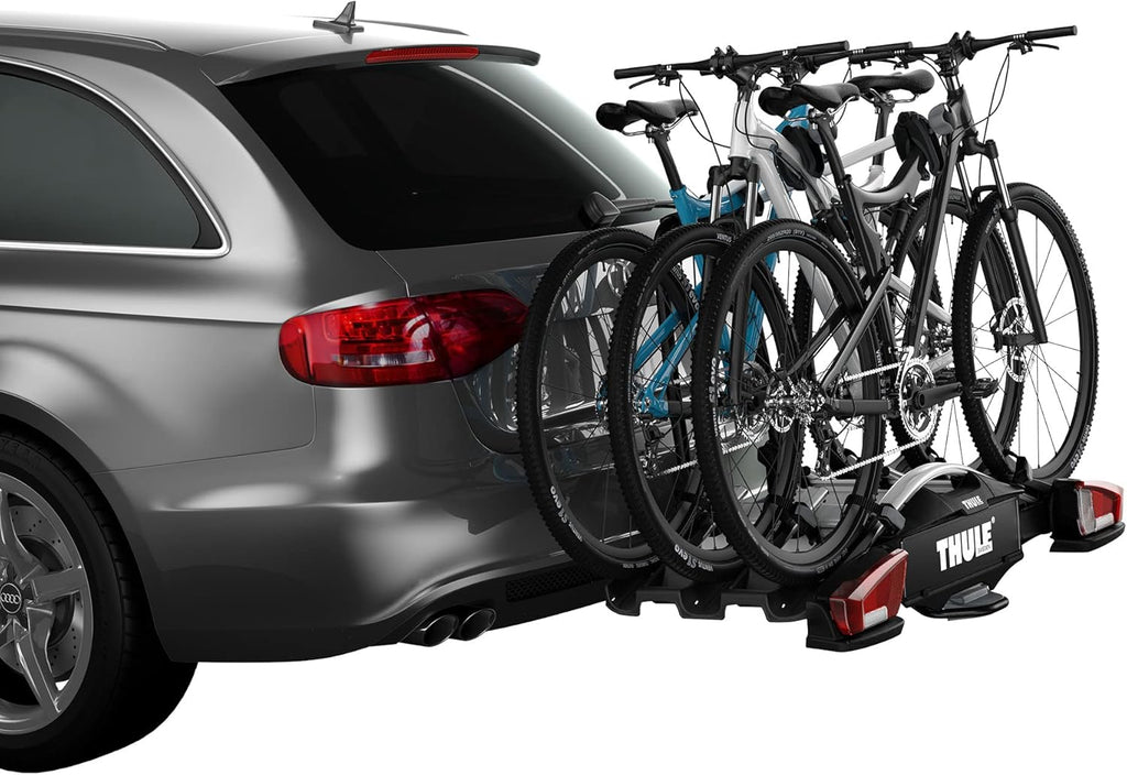 Thule VeloCompact 926002 Fahrradträger, 3 Fahrräder, 60 kg, klappbar, Anhängerkupplung, Schwarz