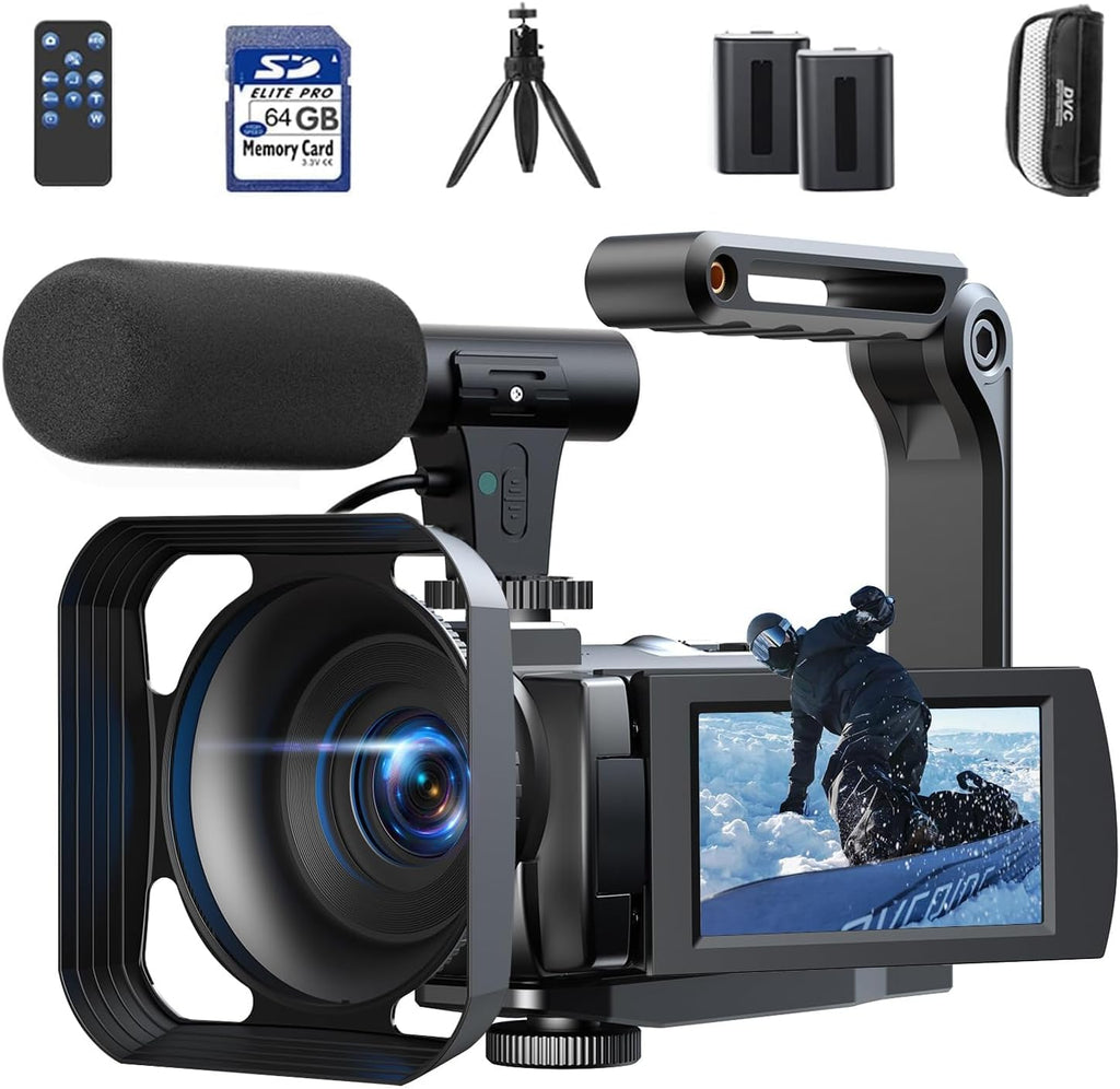 Firephoto Video Camera Camcorder 5K 56MP Vlogging Camera for YouTube