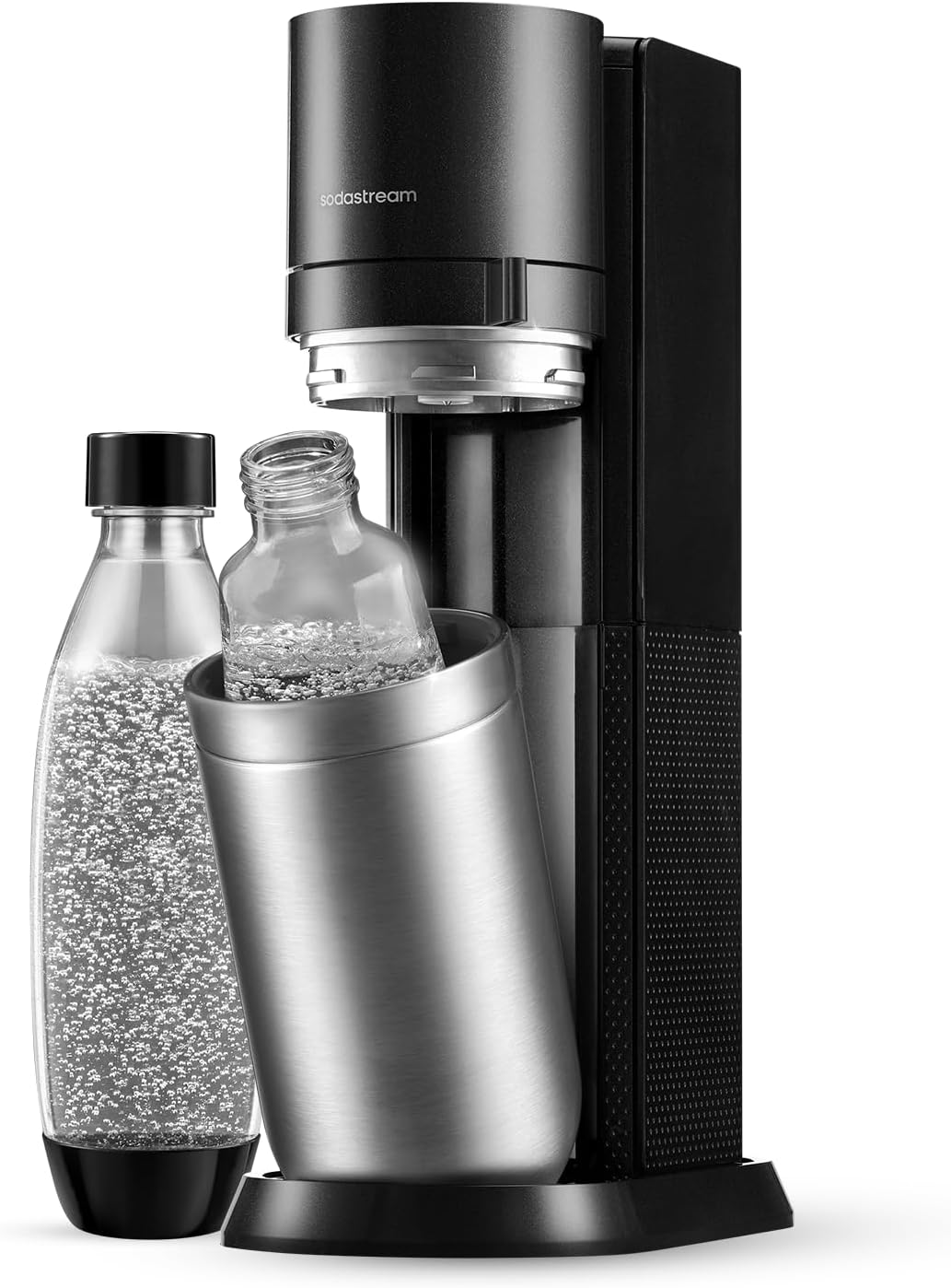 SodaStream DUO Wassersprudler - 2x 1L Sprudlerflaschen, Grau