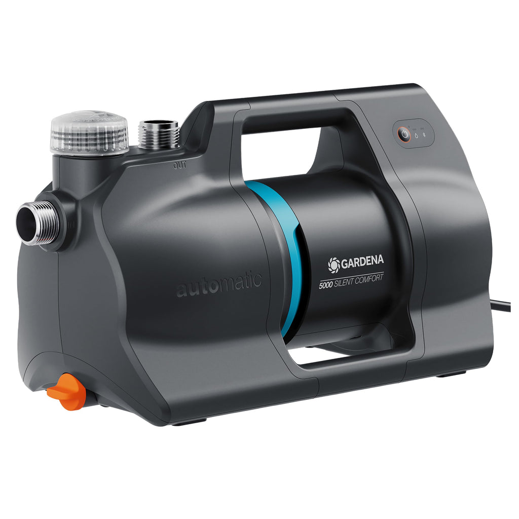 Gardena Haus- & Gartenautomat 5000 SilentComfort Pumpen: App-Steuerung*, 36% weniger Stromverbrauch**, Silent Technologie, Regen- und UV-geschütztes Gehäuse (09072-20)