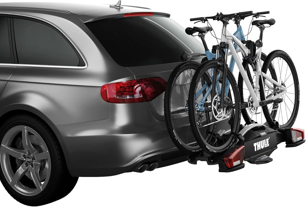 Thule VeloCompact 924003 Fahrradträger, 2 Fahrräder, 60 kg, klappbar, Anhängerkupplung, Schwarz