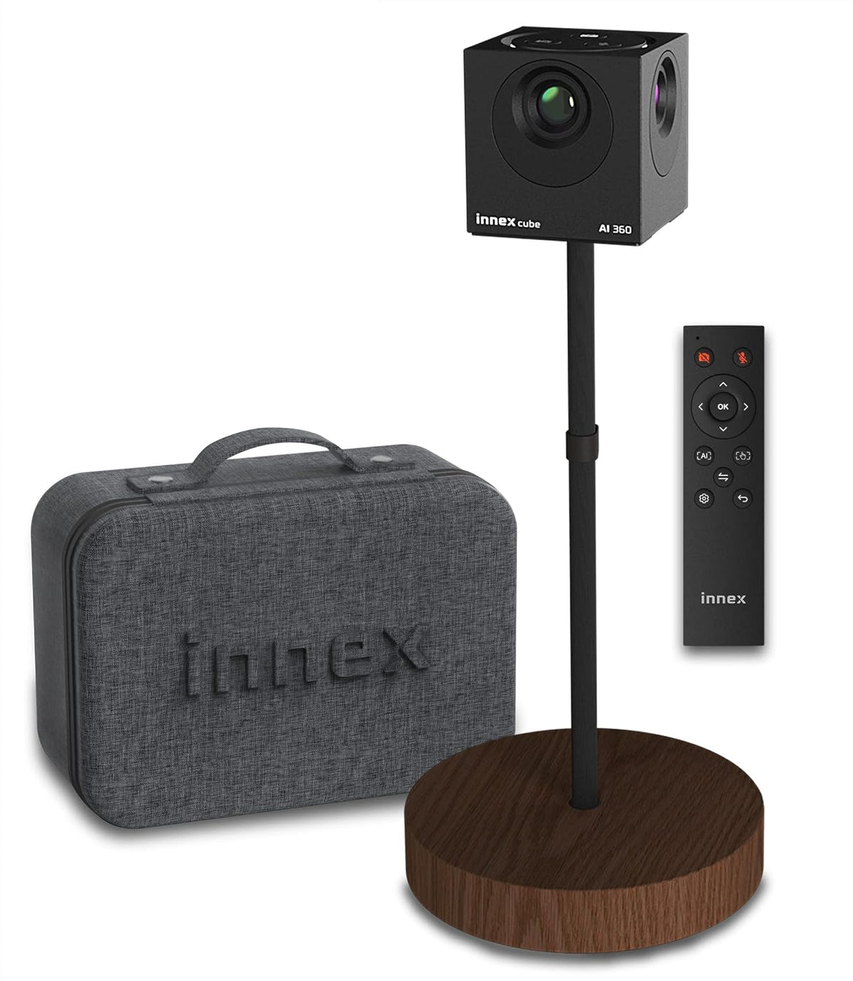 Innex Cube 4K 360° Videokonferenzkamera mit Mehreren KI-Modi