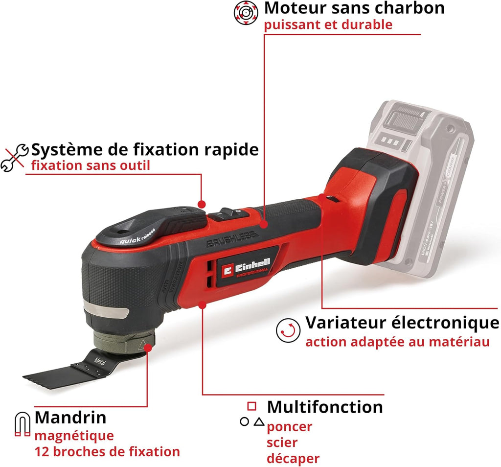 Einhell Professional TP-MG 18 Li BL-Solo Cordless Multi-Tool