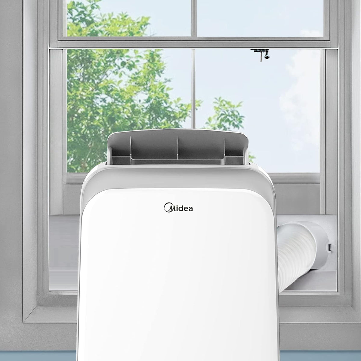 Midea Mobile 35C Mobiles Klimagerät, 12.000 BTU, 3-in-1, SEER 16, Energieeffizienz A, Weiß