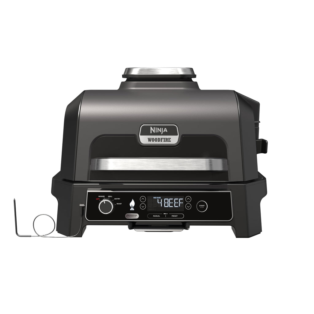 Ninja Woodfire Pro XL Elektrogrill, Holzfeuer-Pellets, wetterfest, OG850EU