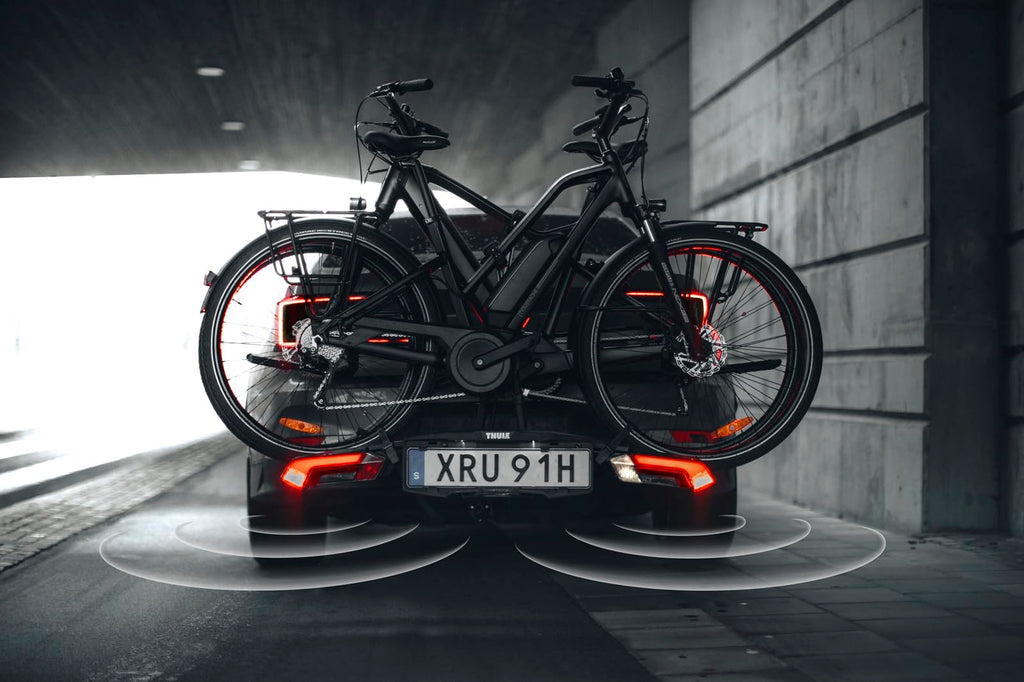 Thule Epos 979100 Fahrradträger, 3 Fahrräder, 60 kg, E-Bike, klappbar, 13-polig, Schwarz
