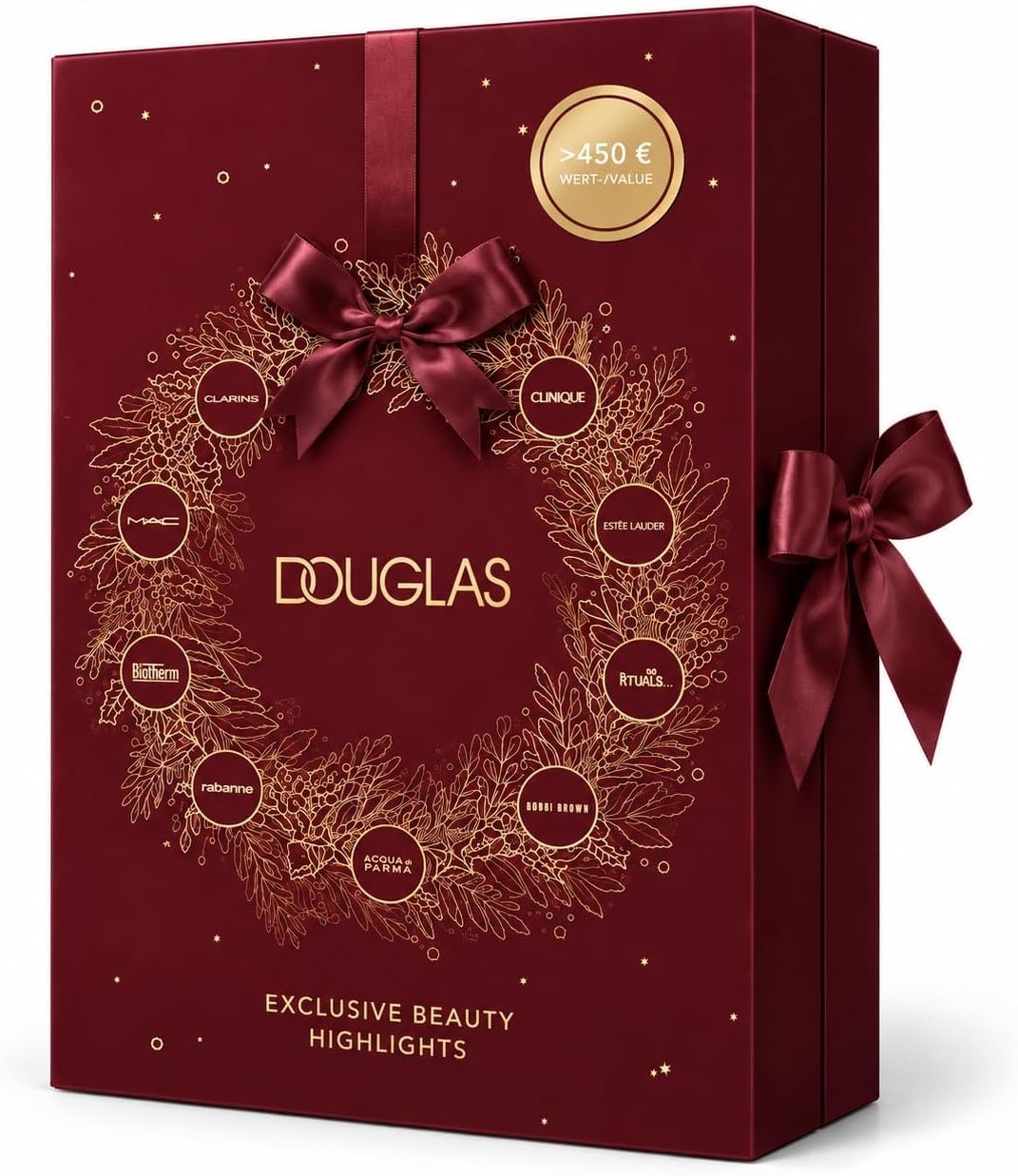 Douglas Adventskalender 2026, 450 € Warenwert - PFLEGE, MAKE-UP & DUFT Exclusive Beauty Highlights - MAC, Estee Lauder, MCM, Bobbi Brown, NEONAILS, Clarins, Paulas Choice etc.