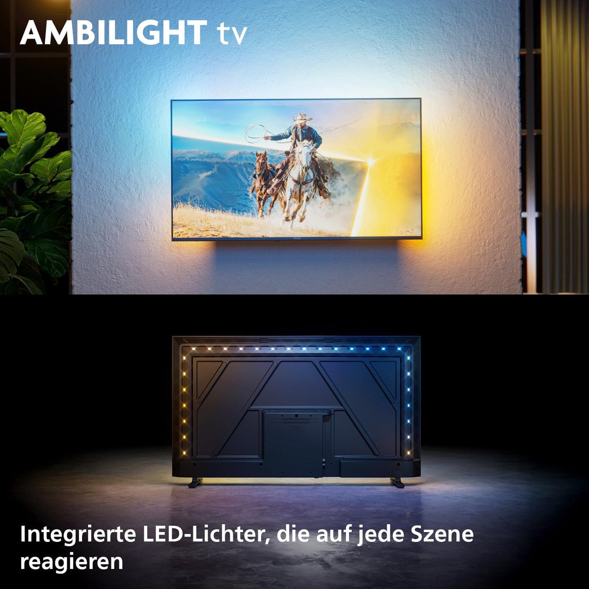 PHILIPS Ambilight TV 40PQS6901/12 40 Zoll FHD QLED Smart-TV