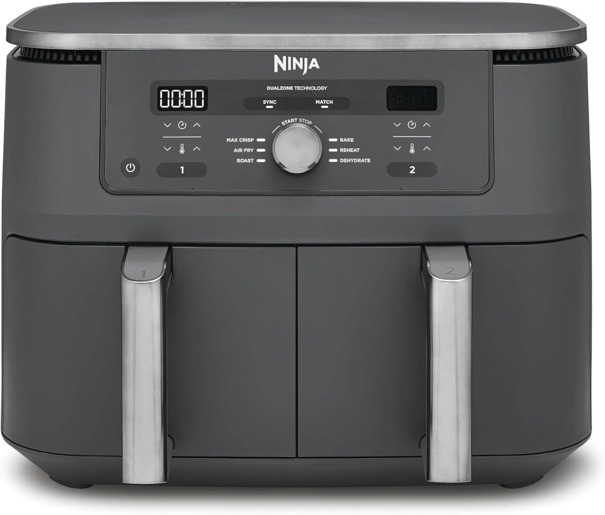 Ninja MAX DualZone, Air Fryer XL, 2 Drawers, 9.5 L, 6-in-1, DZ400EU