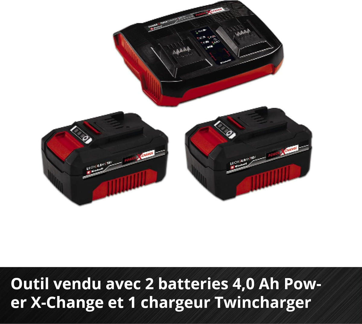 Einhell Professional Cordless Lawnmower RASARRO 36/38 Kit (2x4,0 Ah)