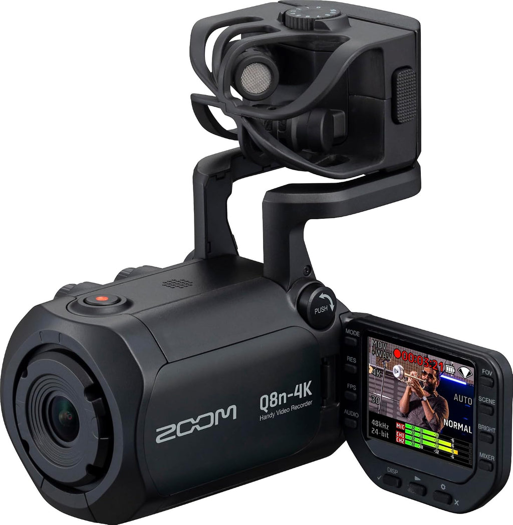 ZOOM Q8n-4k Video Handy Recorder, 4k UHD Camcorder mit 4-Spur Audio