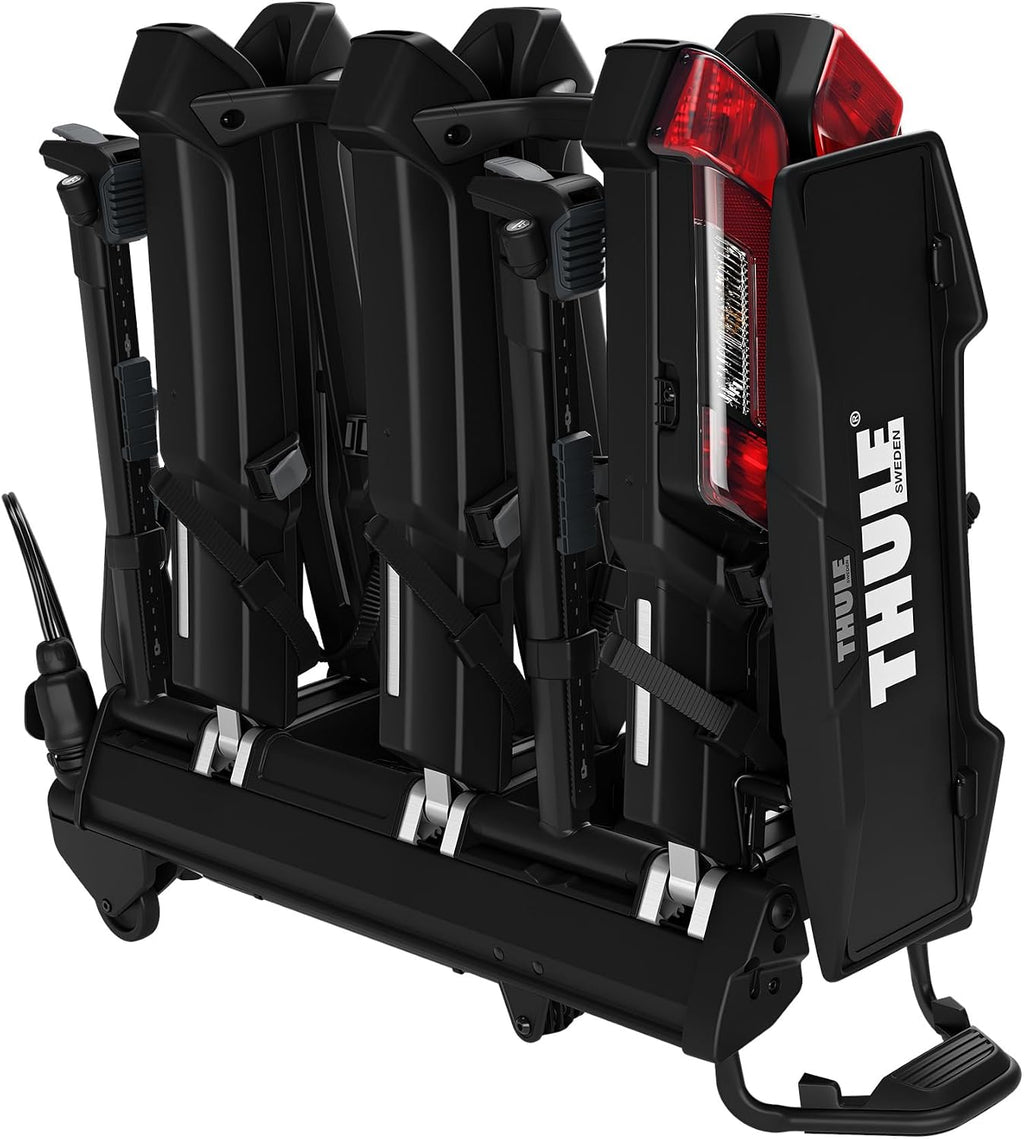 Thule Epos 979100 Fahrradträger, 3 Fahrräder, 60 kg, E-Bike, klappbar, 13-polig, Schwarz