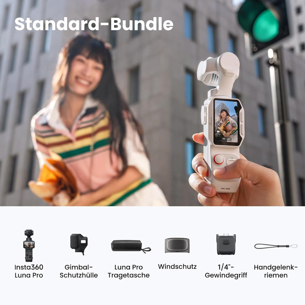Insta360 Luna Pro 8K Vlogging Camera with Leica Lens