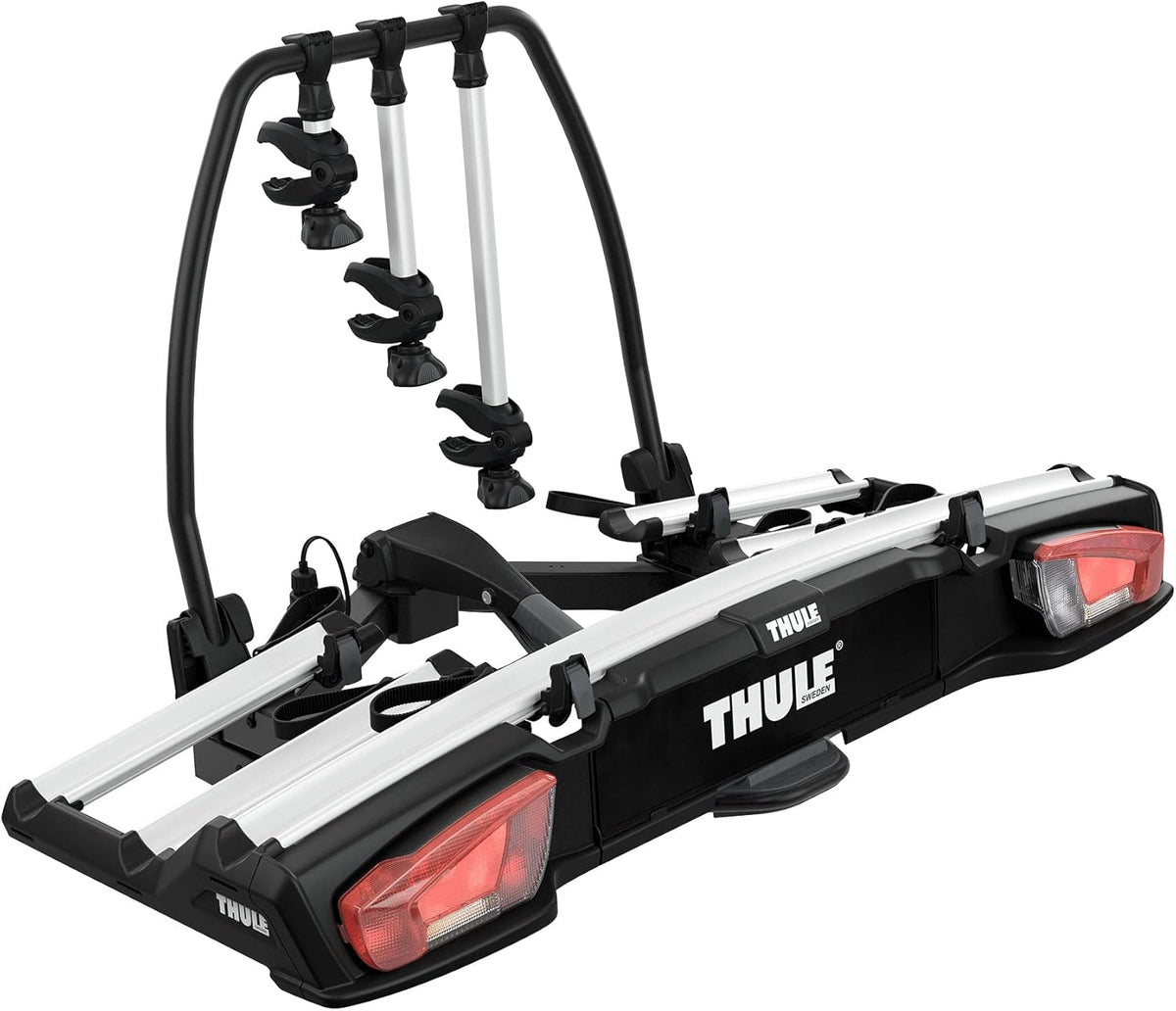 Thule VeloSpace XT 939000 Fahrradträger, 3 Fahrräder, 60 kg, Fatbike 4,7", AcuTight, Schwarz